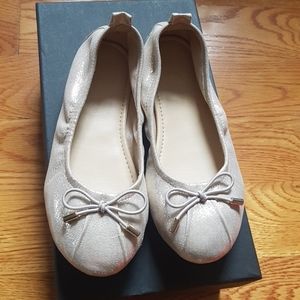 Yoshi Samra girls metallic ballet flats